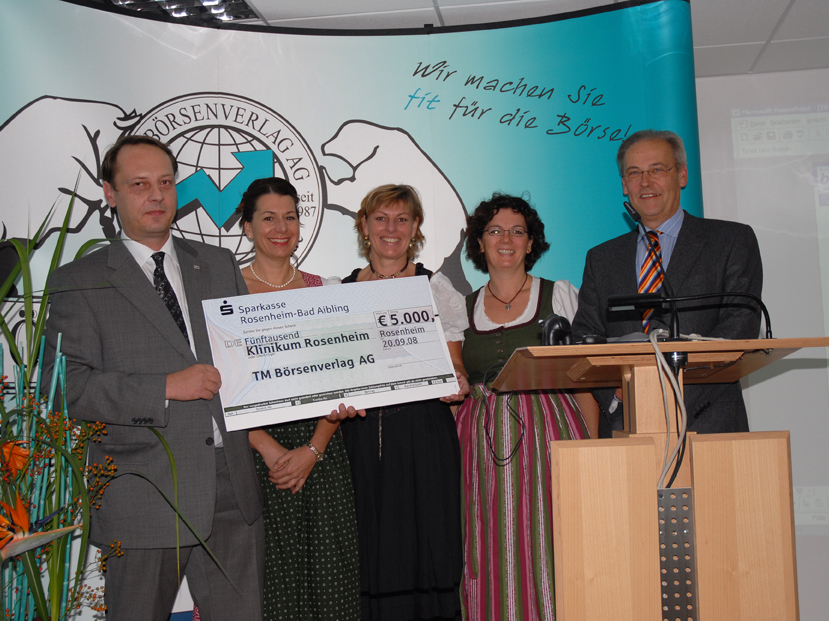 5.000 Euro an das Klinikum Rosenheim