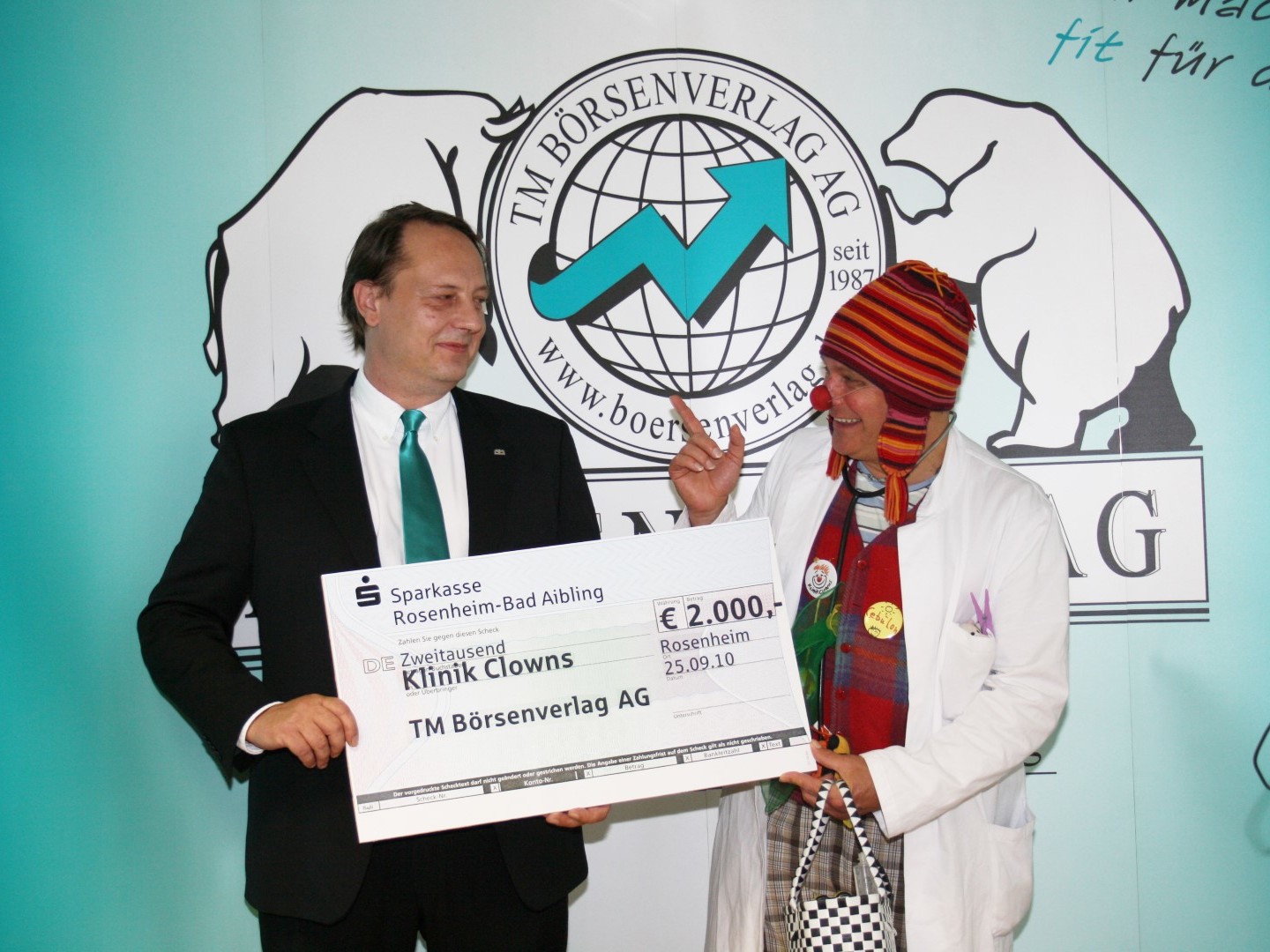 2.000 Euro an den Klinik-Clowns e.V.