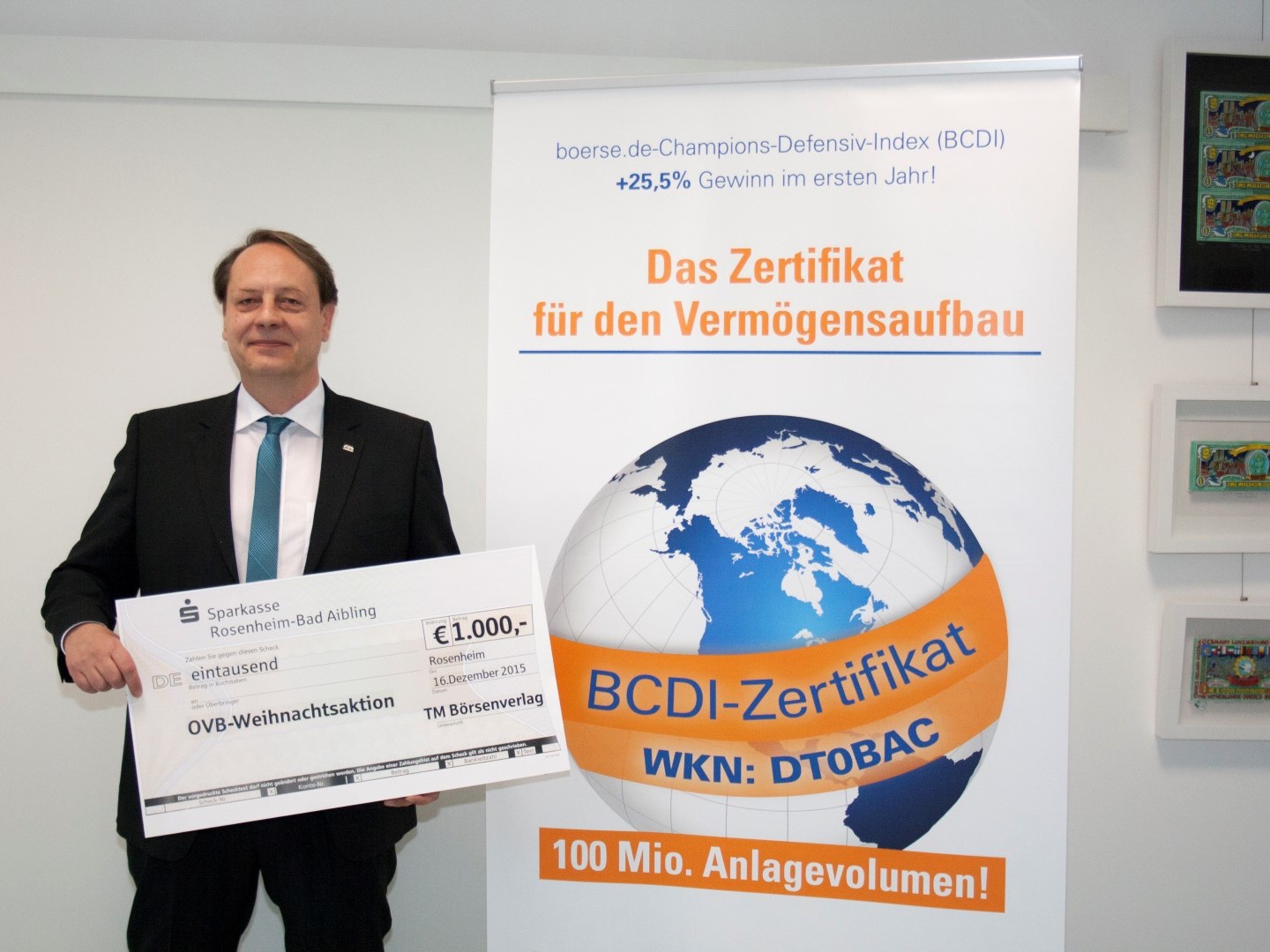 1000 Euro an das Projekt „Schicksal Demenz“
