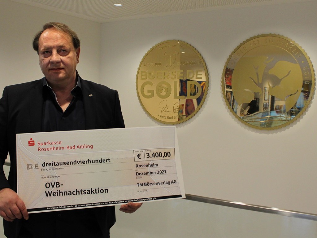 3400 Euro an die OVB Weihnachtsaktion 2021