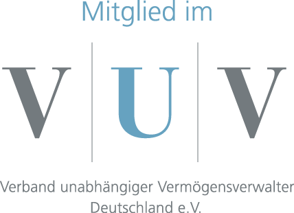 Logo Mitiglied im VUV - Verband unabhängiger Vermögensverwalter Deutschland e.V.