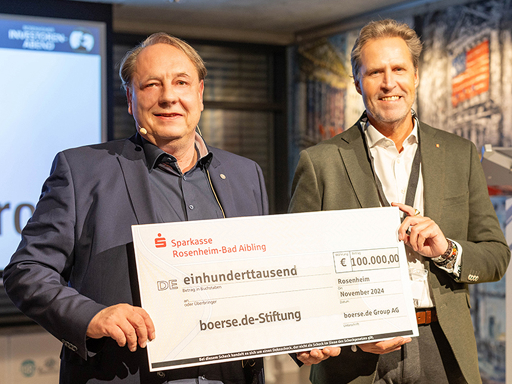 Am 1. Oktober 2024 errichtete Thomas Müller mit 100.000 Euro die gemeinnützige boerse.de-Stiftung