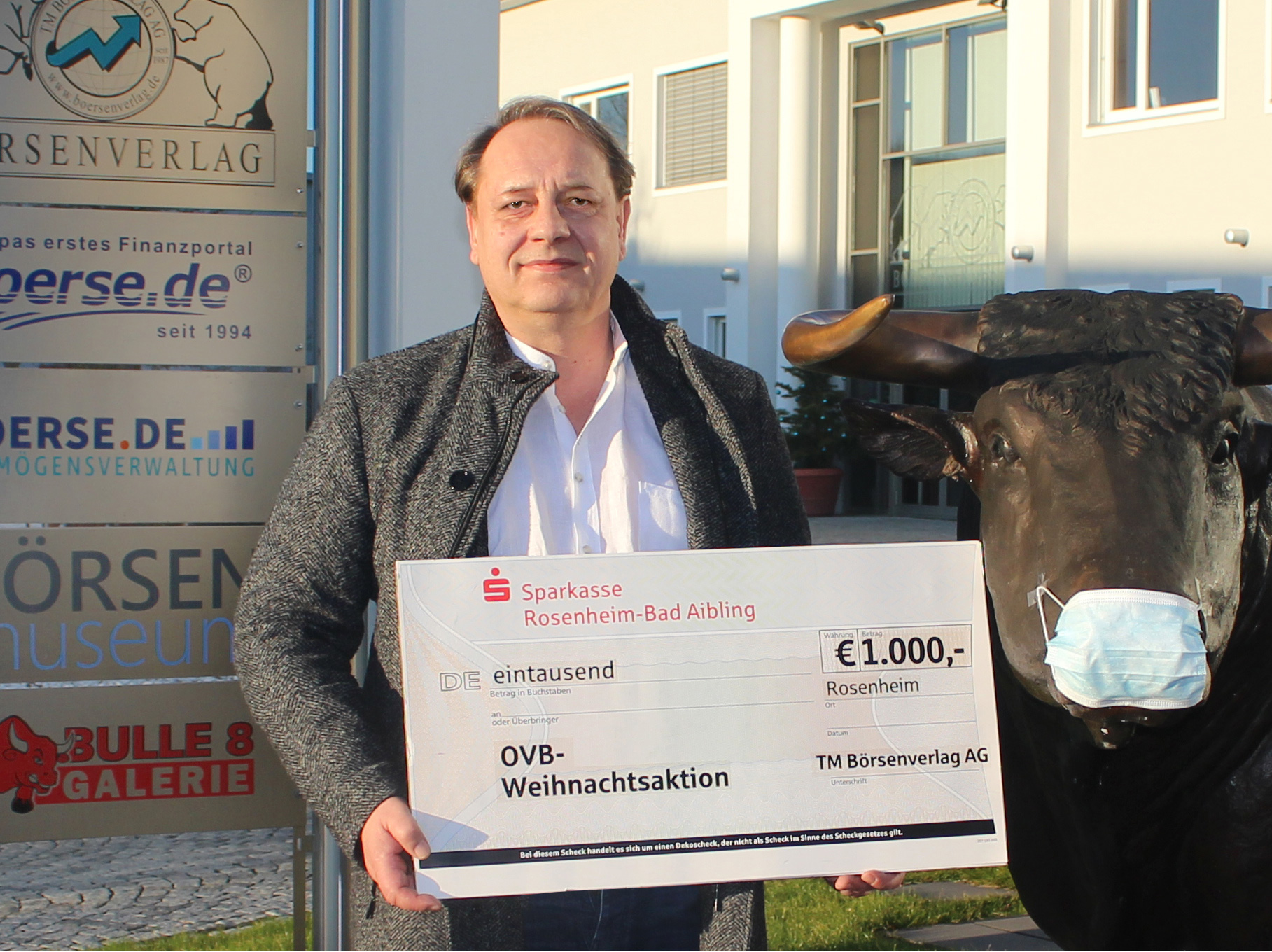 1000 Euro an die OVB Weihnachtsaktion 2020