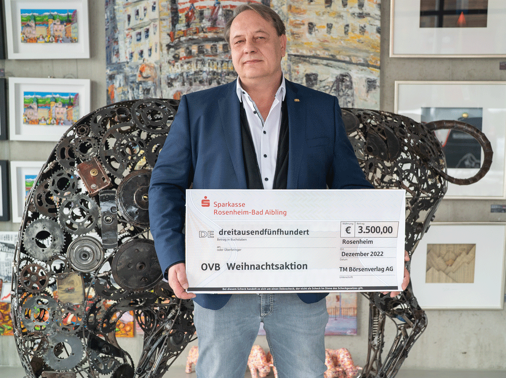 3.500 Euro für die OVB-Weihnachtsaktion 2022