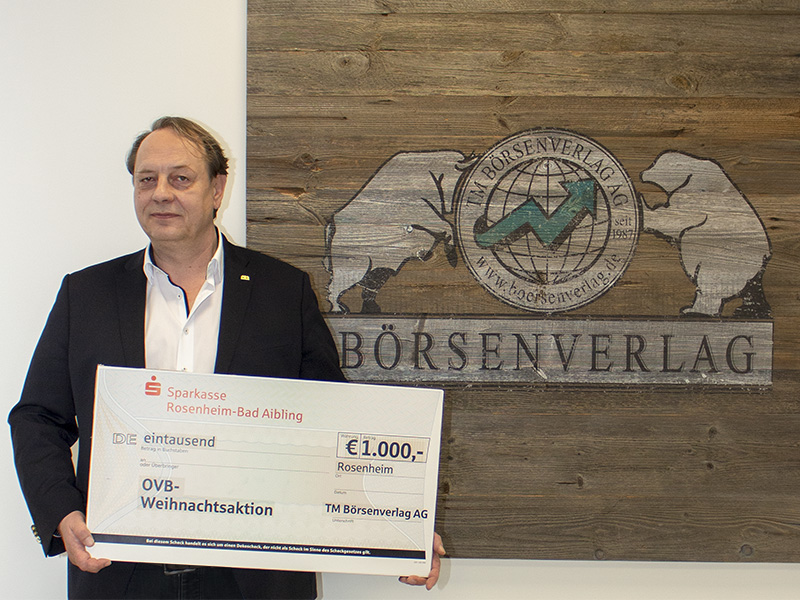 1000 Euro an die OVB Weihnachtsaktion 2018