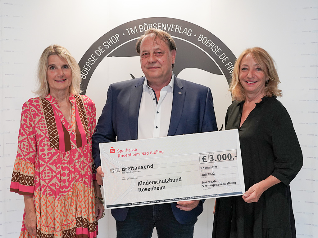 3.000 Euro für den Kinderschutzbund Rosenheim e.V.